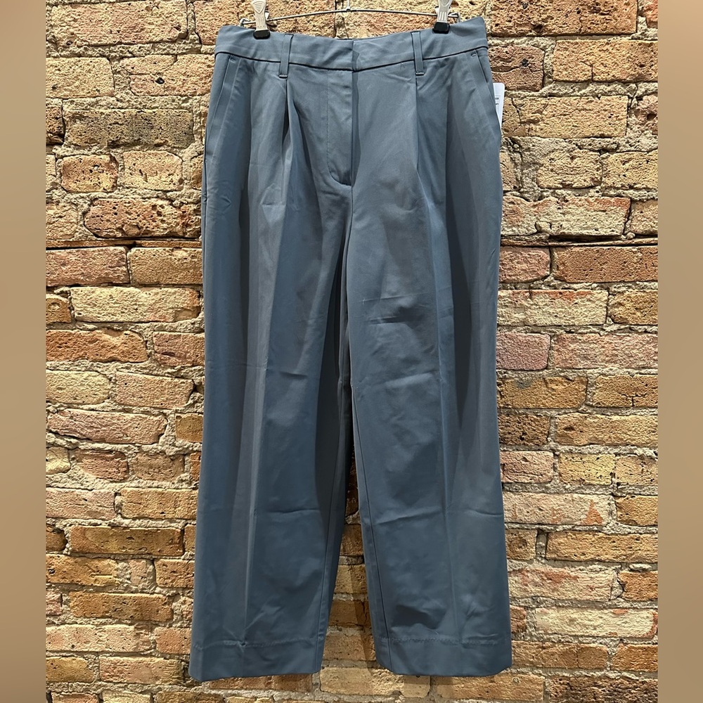 RHONE - Commuter Pleated Trouser - Blue Slate - Size 10 Shorter - NWT